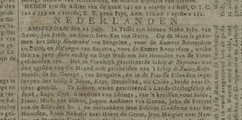1741 07 24 Leydsche Courant Knapenhof detail