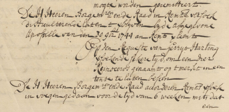 1744 09 20 Groningen Gemeenteraad Hartingh p16 detail