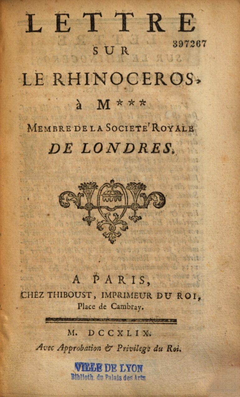 1749 Ladvocat Lettre title