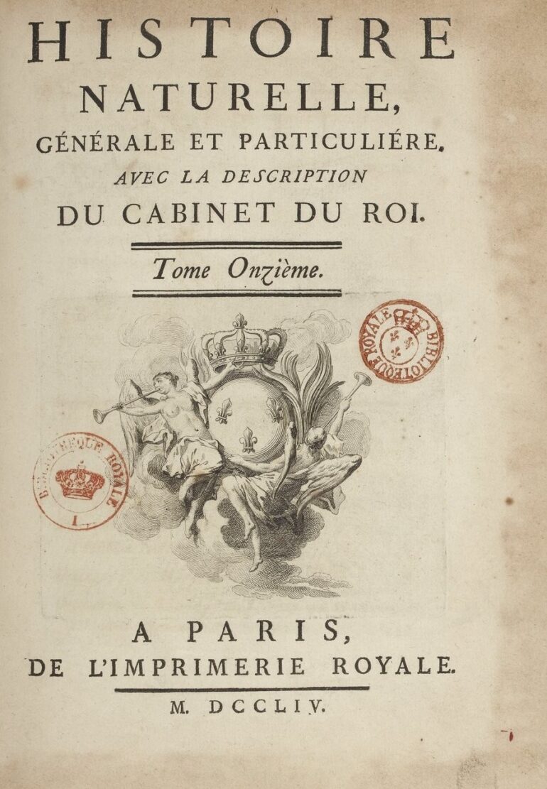 1764 Buffon Histoire Naturelle 11 vol 001 1754