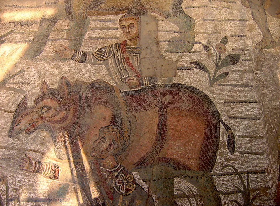 Mosaic in Villa Romana del Casale