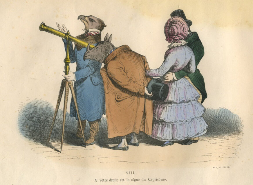 a votre droite est le signe du Capricorne