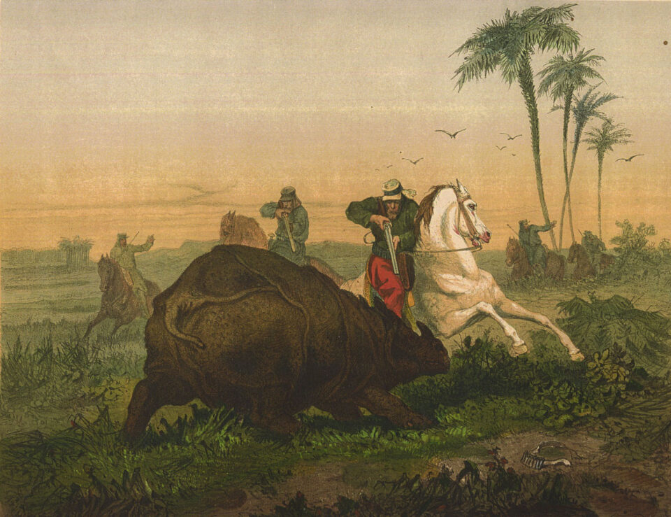 French hunting scene
