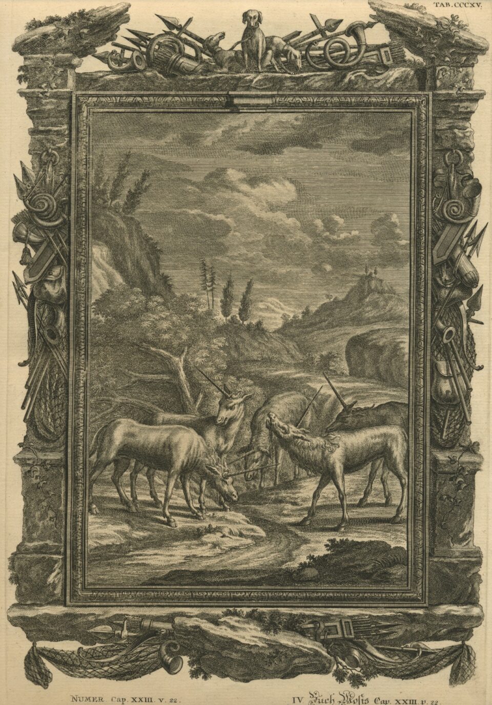 Scheuchzer five unicorns