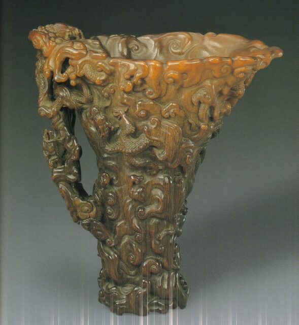 Rhino horn cup