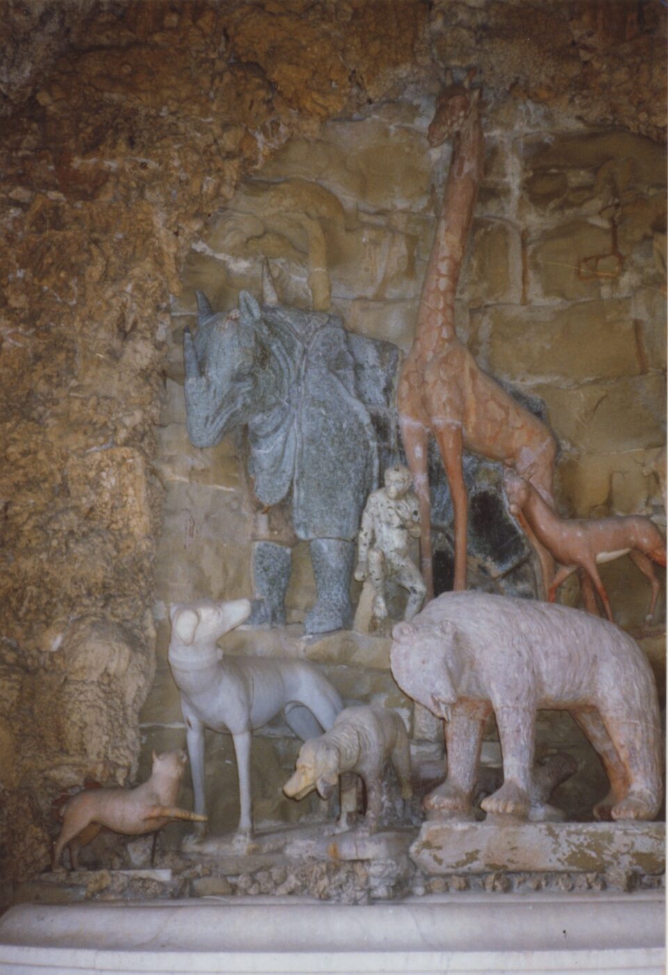 relief sculpture in Medici garden