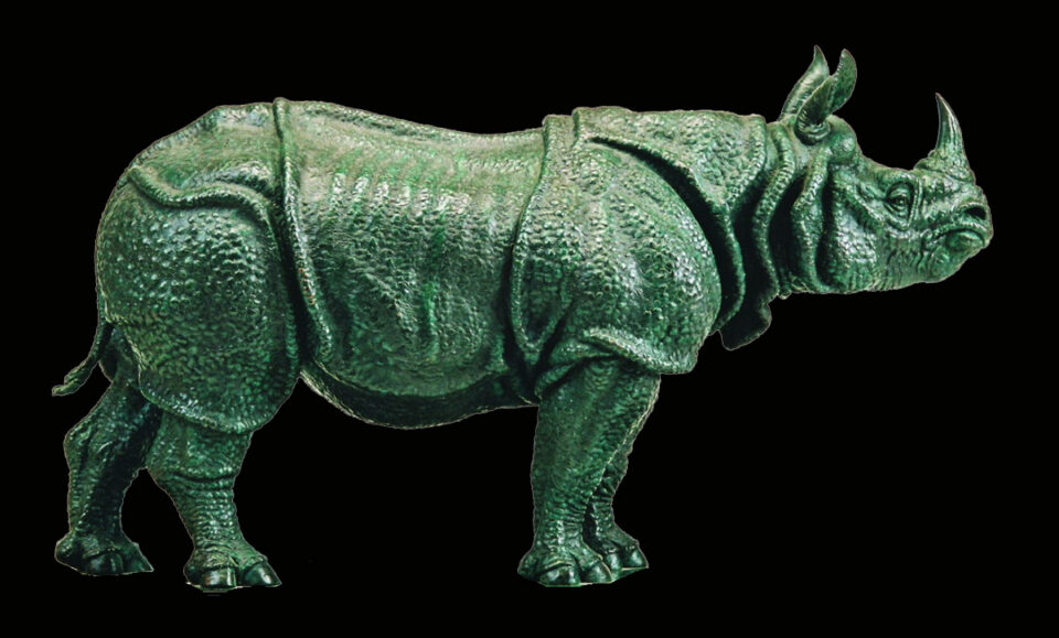 Bronze rhino