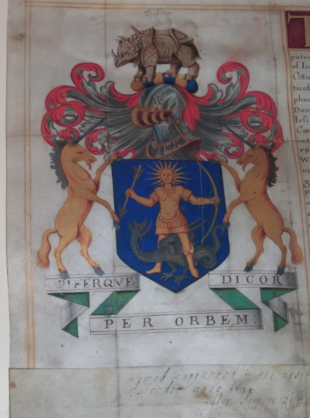 detail of original charter