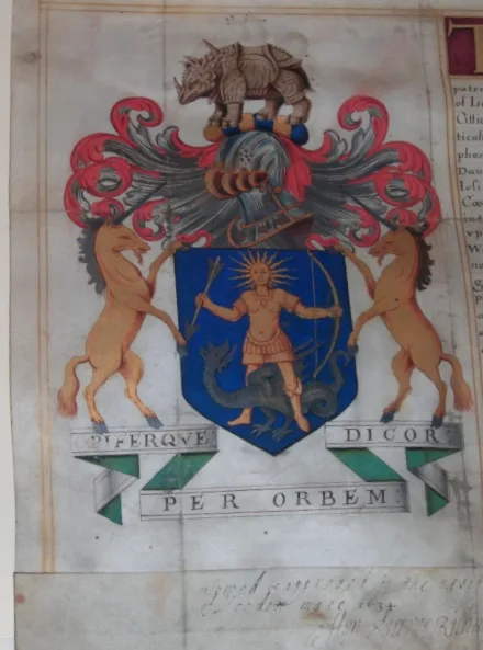 detail of original charter
