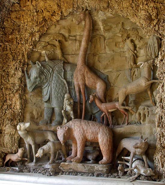 relief sculpture in Medici garden