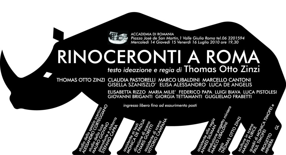 “Rinoceronti a Roma”
