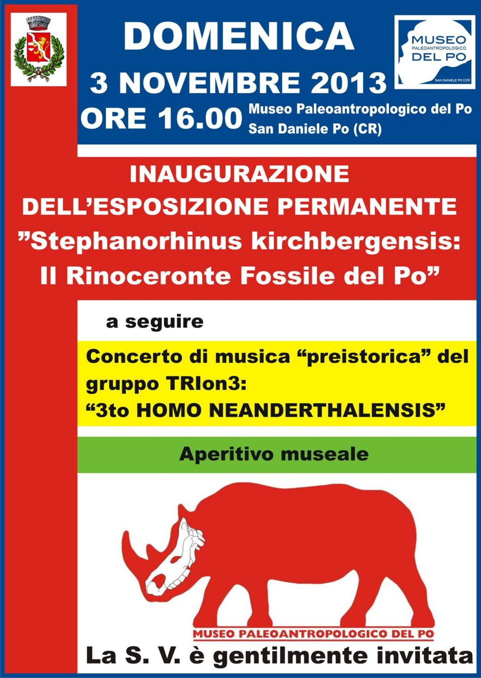 Stephanorhinus kirchbergensis: il rinoceronte fossile del Po