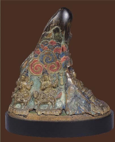 Polychrome horn of Bhutan