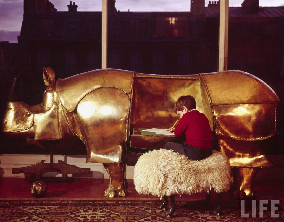 Lalanne brass rhino