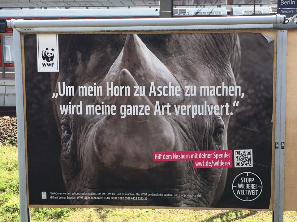 Um mein Horn zu Asche zu machen, wird meine ganze Art verpulvert