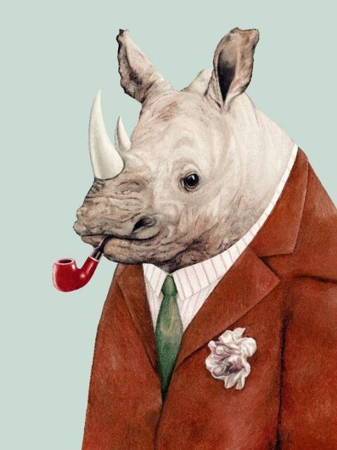 A gentlerhinoceros