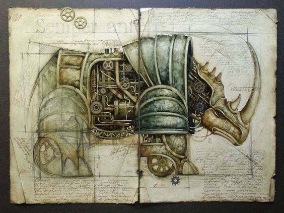 A mechanical rhino