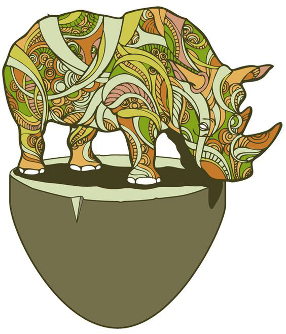 An original rhino picture