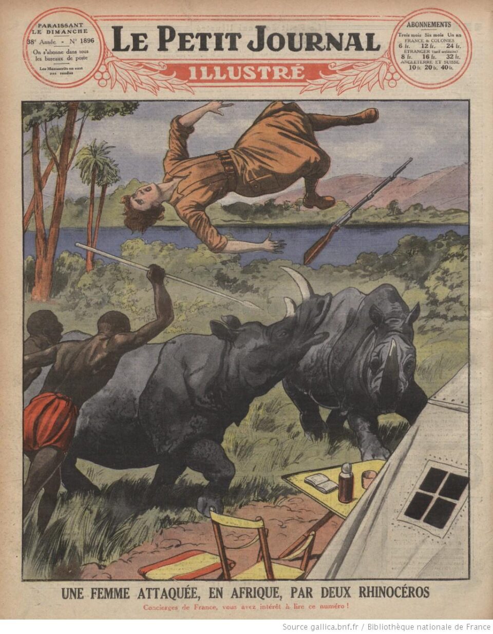 Woman attacked by rhino