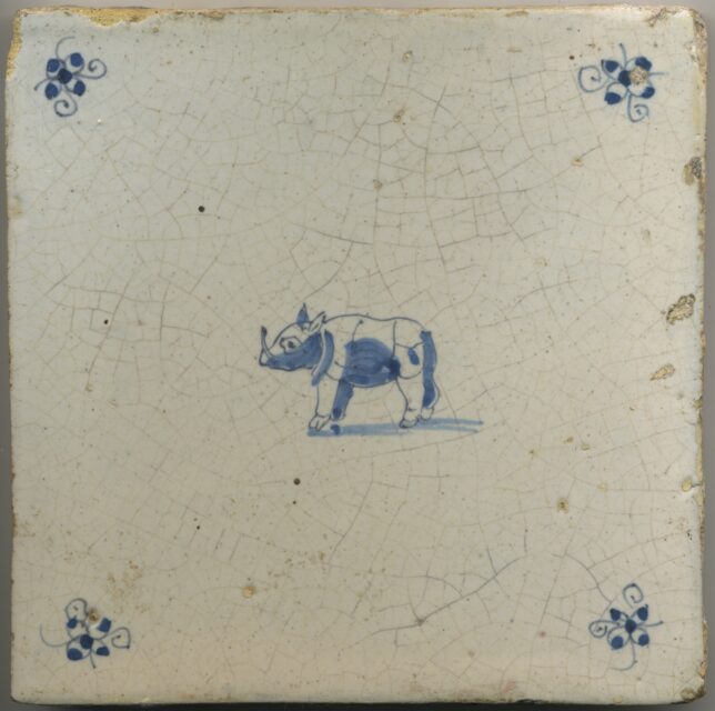 Early Dutch Delf tile