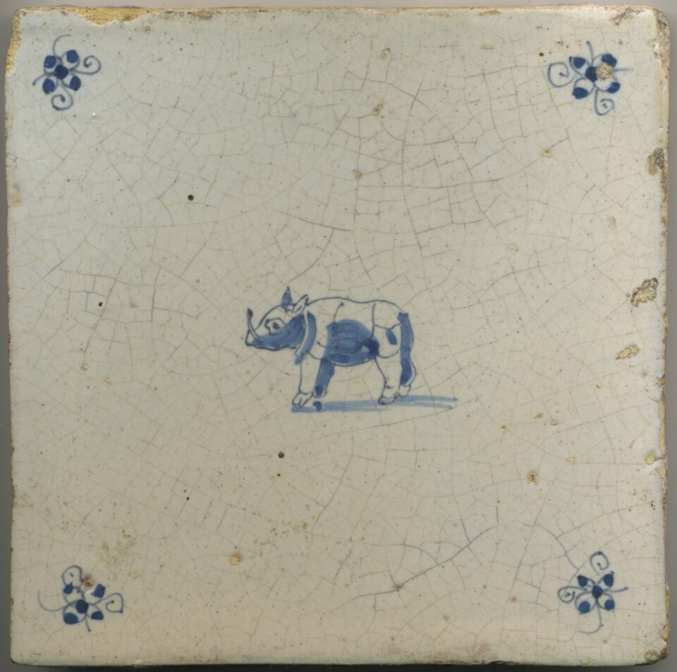 Early Dutch Delf tile