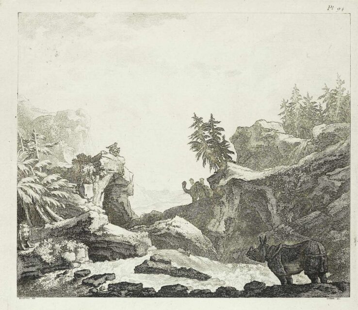 Jombert rhino in landscape