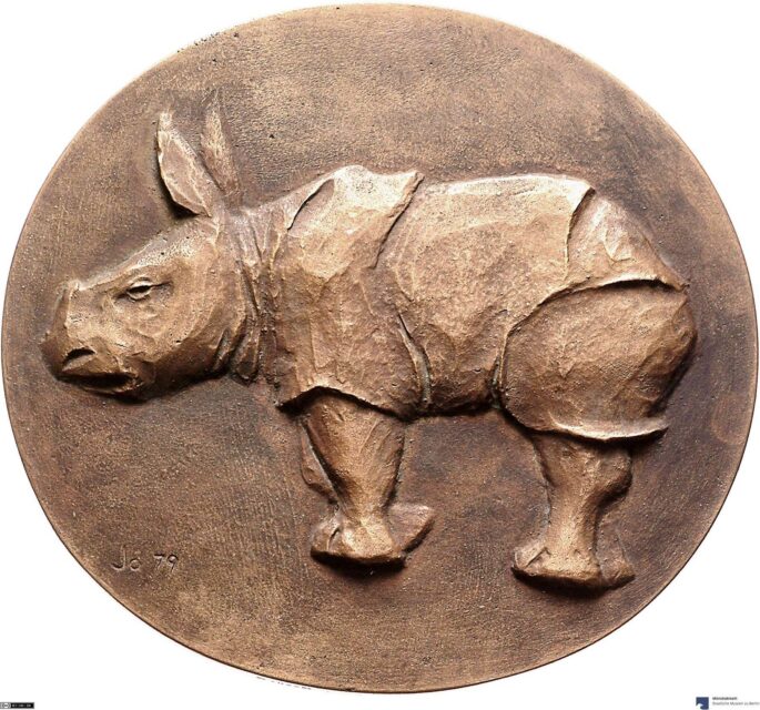 Henke medal with rhino