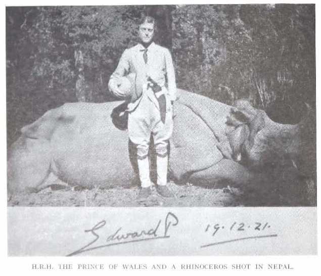 Nepal 1921 Prince of Wales