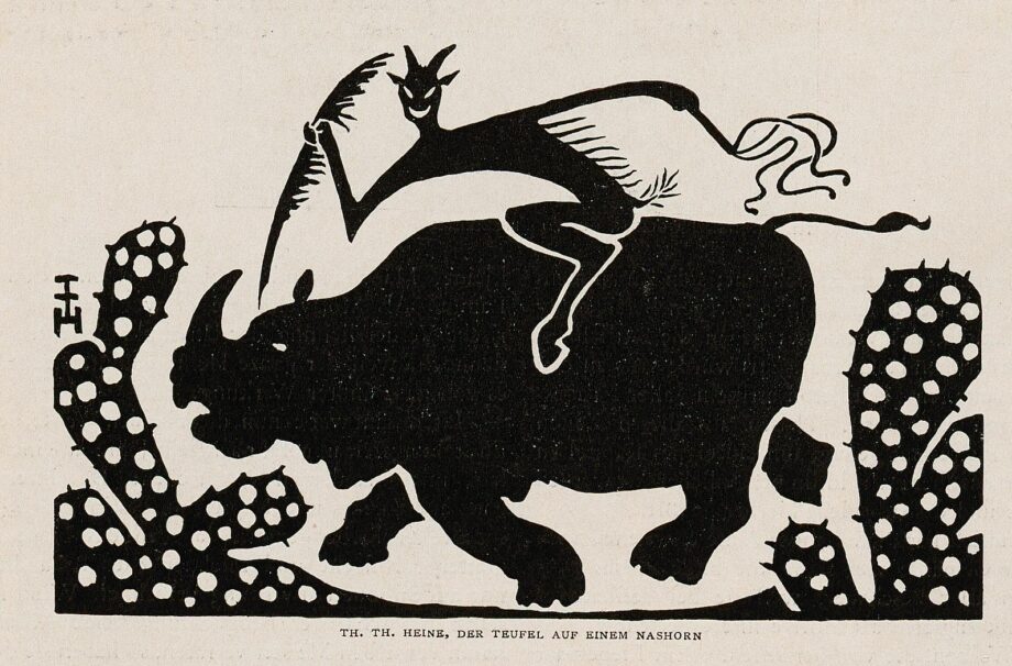 Heine Devil on rhinoceros