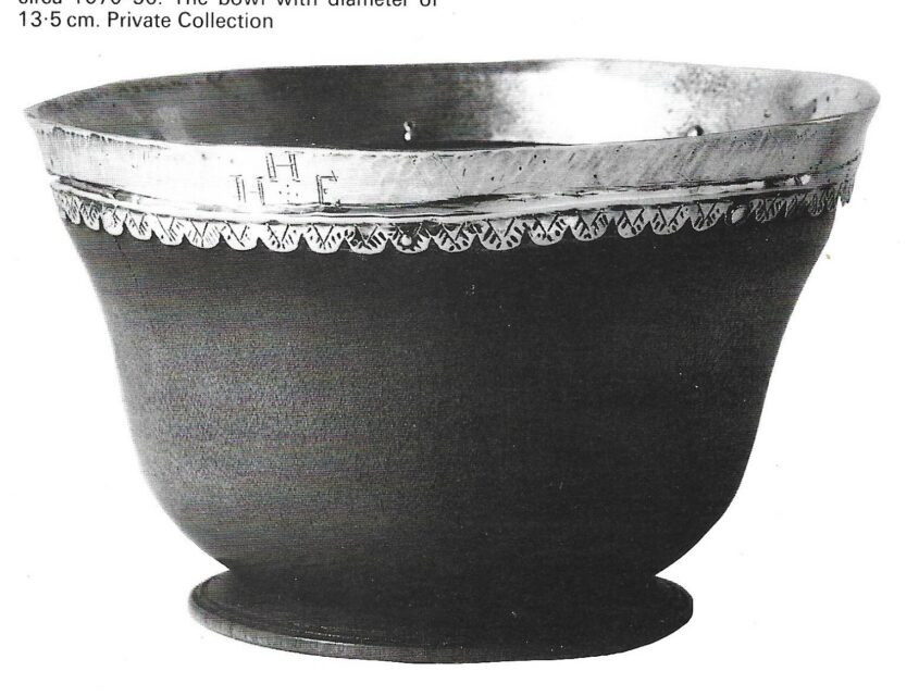 English silver mounted horn