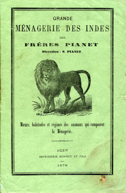 Pianet Menagerie 1879