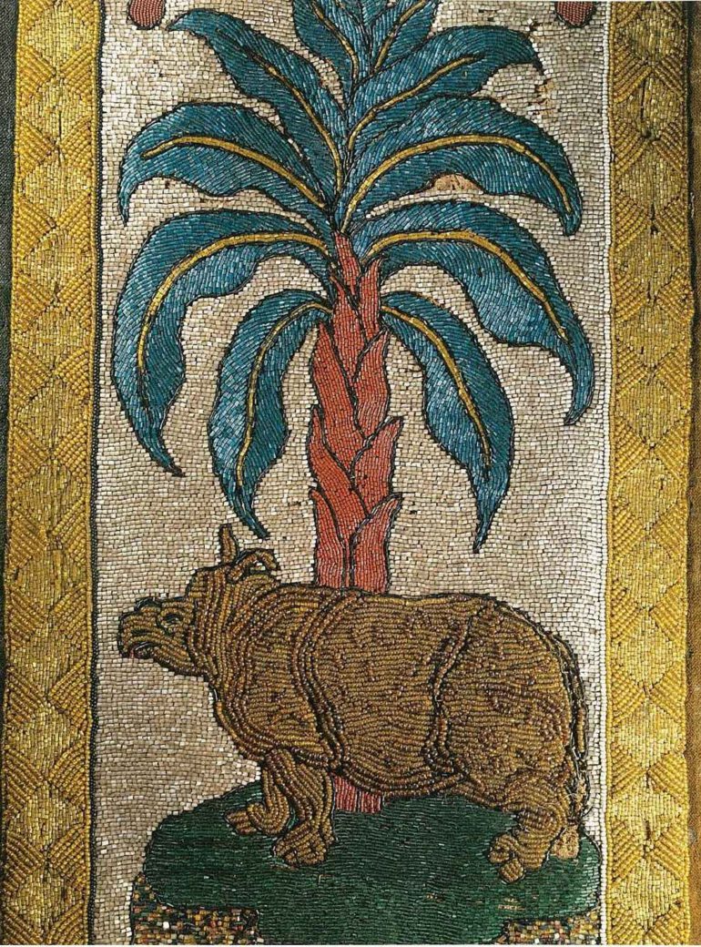 Beaded panel of Clara