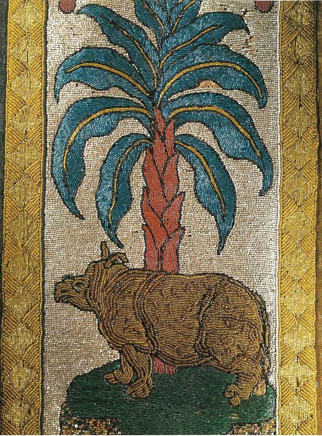 Beaded panel of Clara