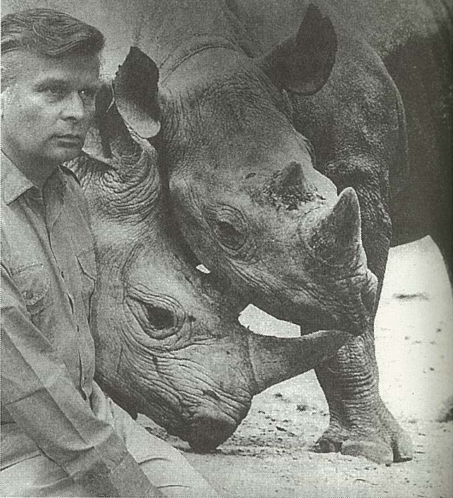 Berlin black rhinos with director