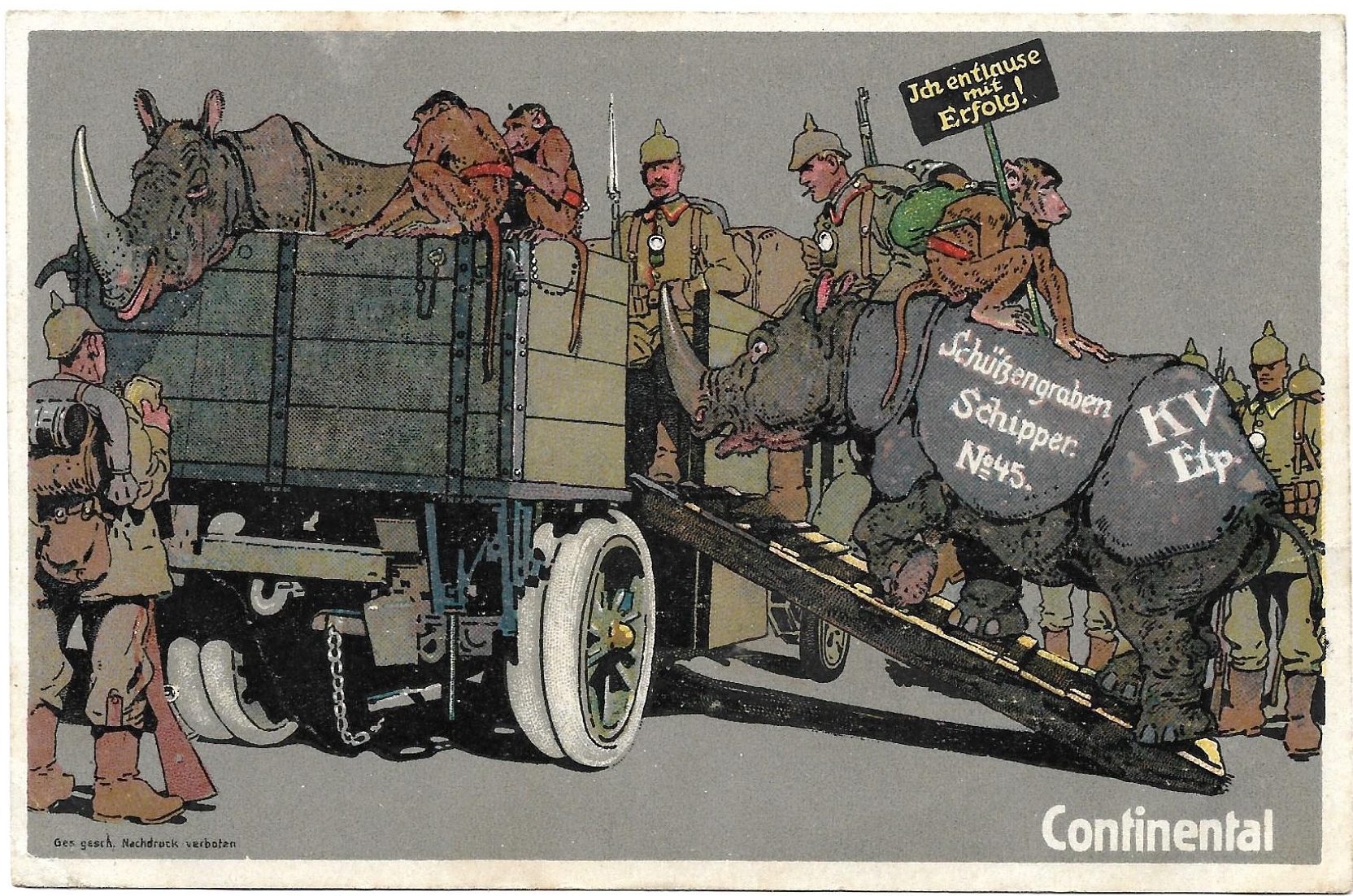 Field Postkarte 1917 Continental