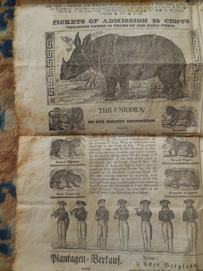 American Circus Menagerie 1834