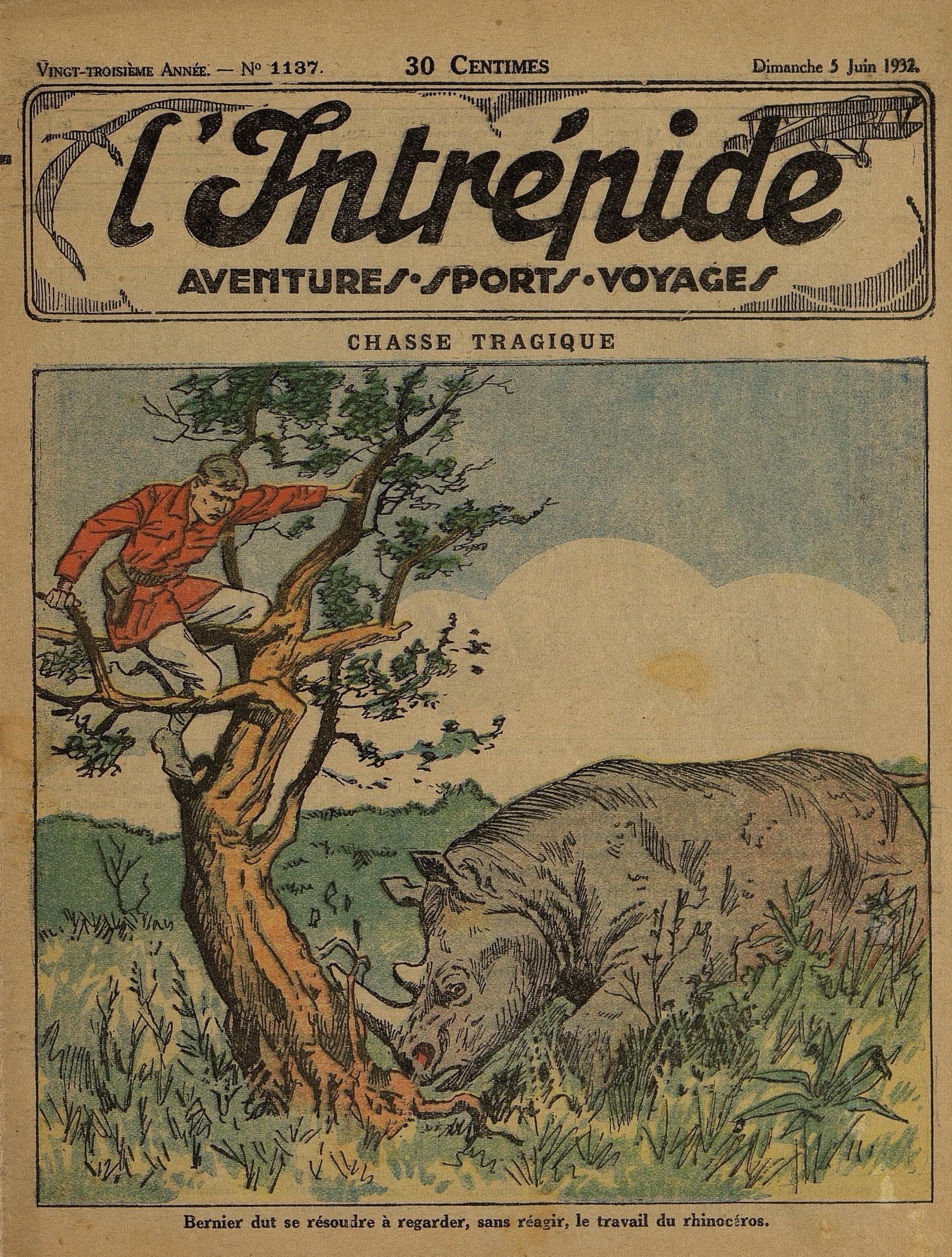 Chad rhino attacking administrator