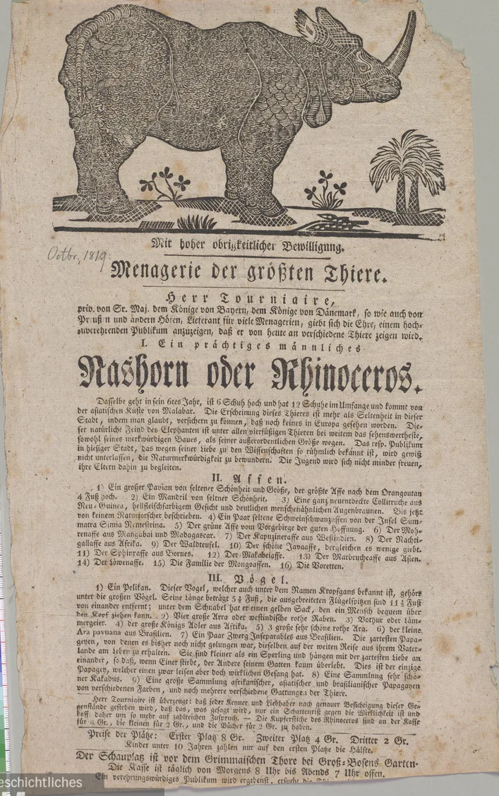 Tourniaire in Leipzig 1819