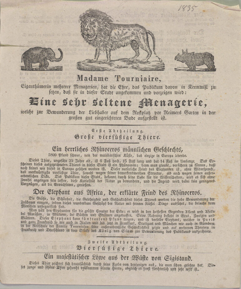 Tourniaire in Leipzig in 1835