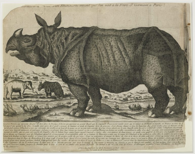 Broadsheet Paris 1749