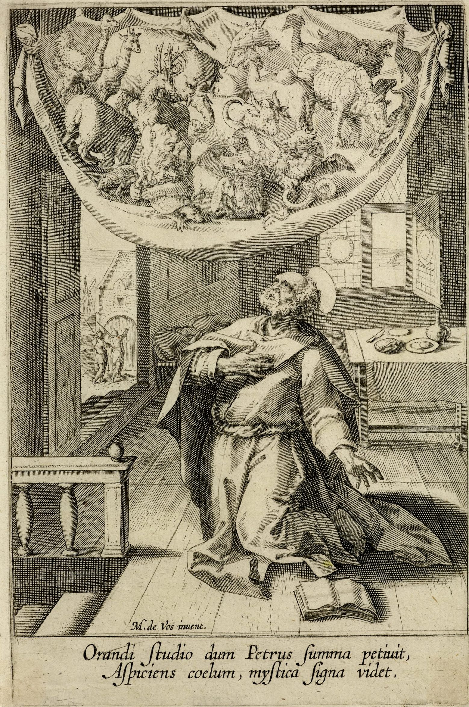 Peter’s vision of unclean beasts 1590