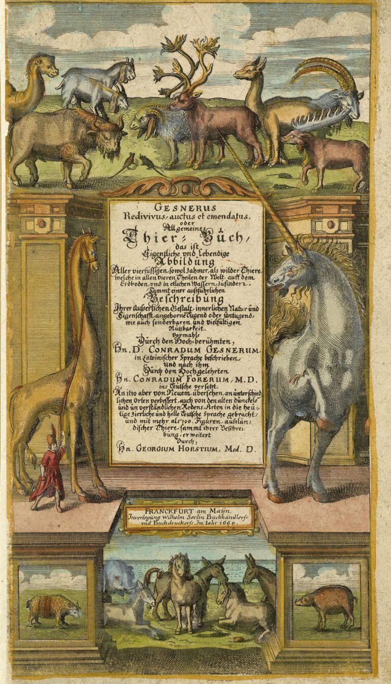 Gessner 1669 Thierbuch