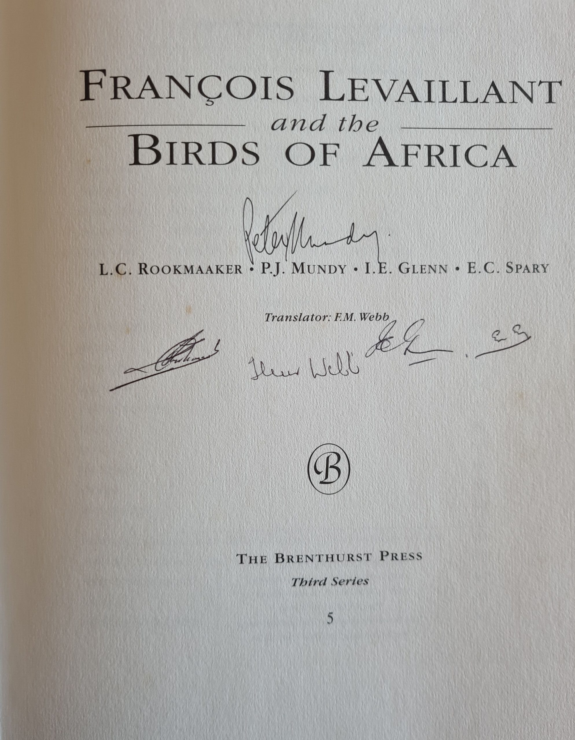 Rookmaaker 2004 Levaillant title page