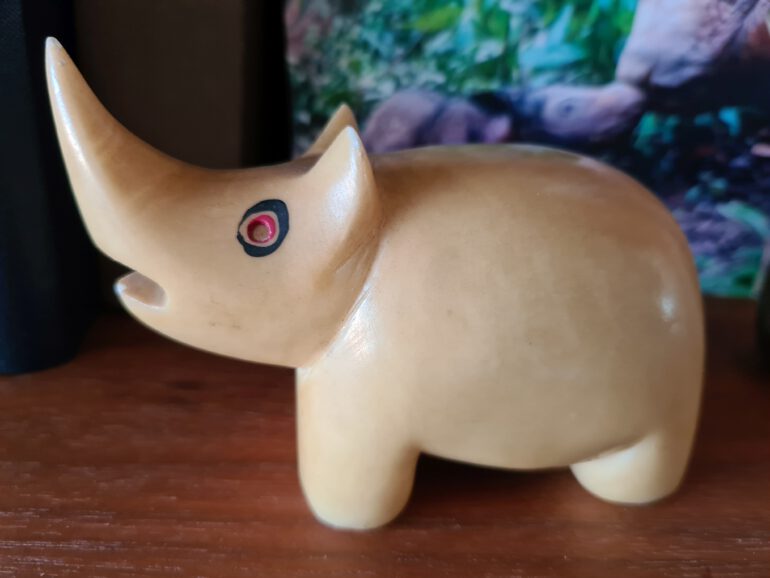 Souvenir rhino from Italy