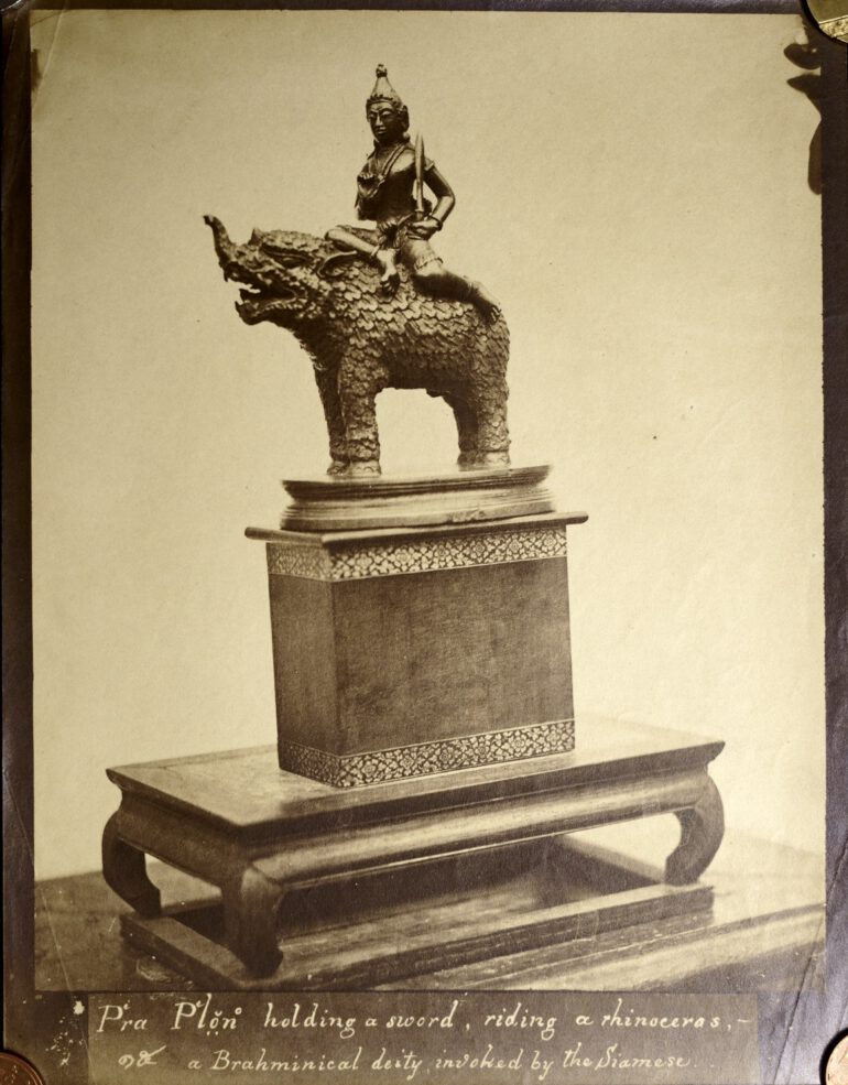 Pra Plon riding a rhino