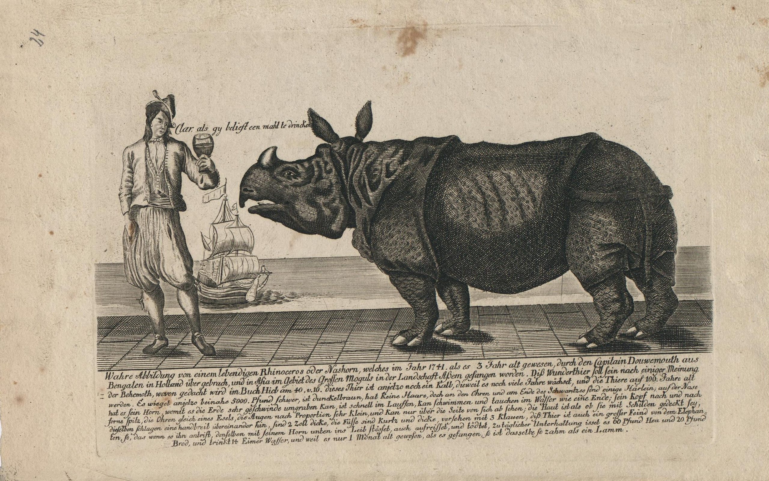 Clara 1747 poster of offering a toast