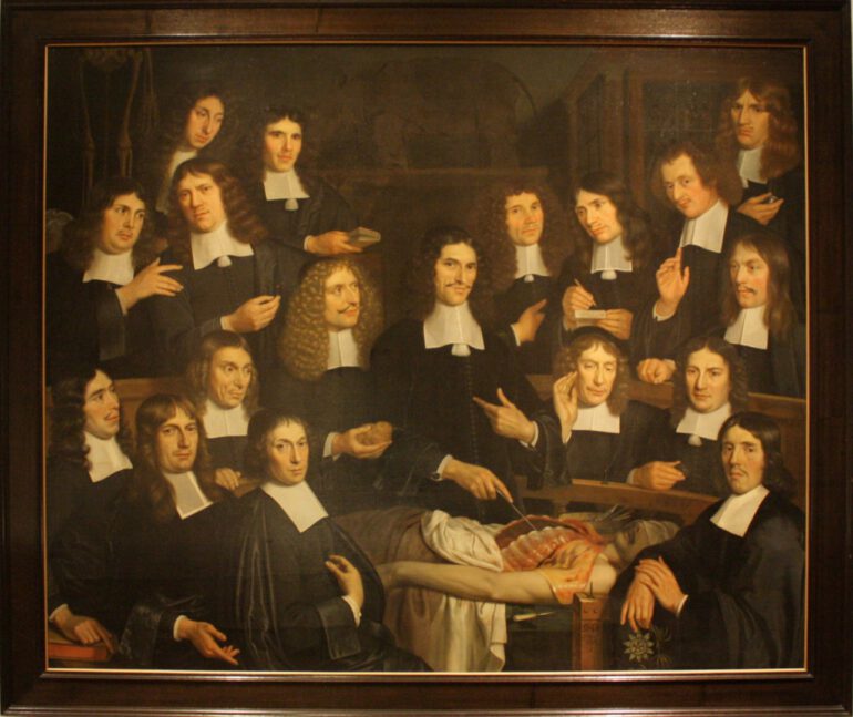 Anatomical lesson in Delft