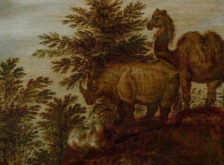 Savery 1627 Rhino and camel