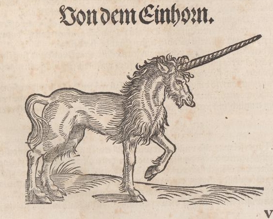 Gessner 1563 Einhorn
