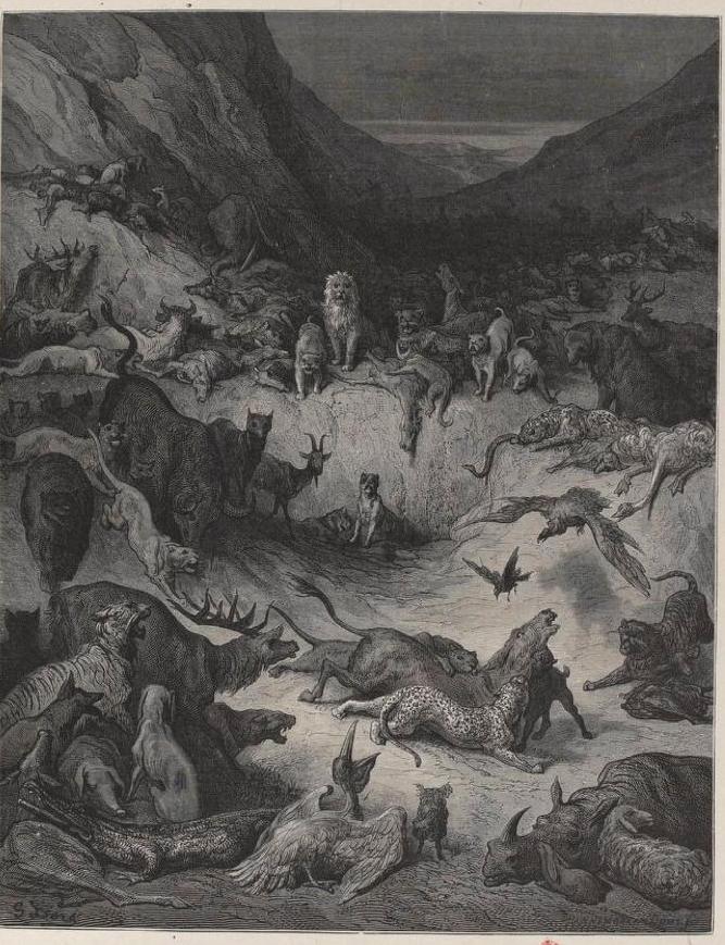 La Fontaine 1867 Animals sick of the pest